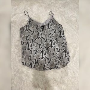 Snakeskin Print V-Neck Cami